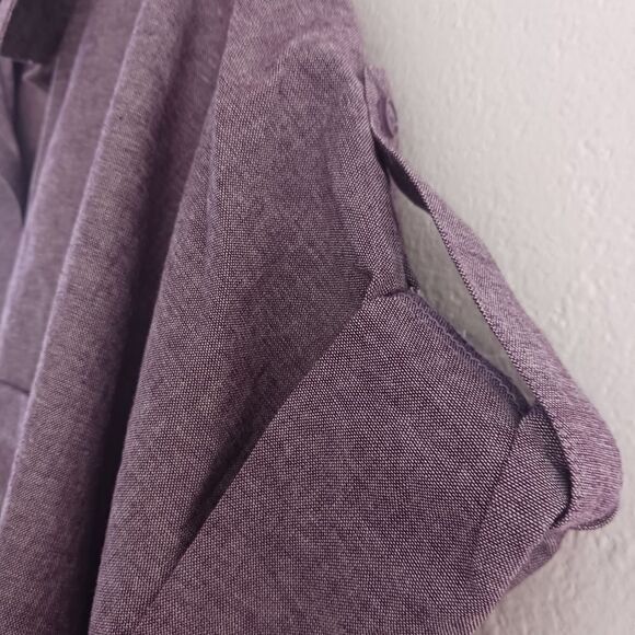 Torrid purple button down ties crop top size 1X - Picture 5 of 7